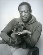 Bill Cosby with his dog, Annie Oakley 1986, NYC..jpg